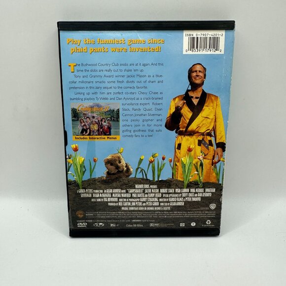Caddyshack II DVD Comedy 1988 Jackie Mason Chevy Chase Warner Bros Region 1 - Picture 3 of 4
